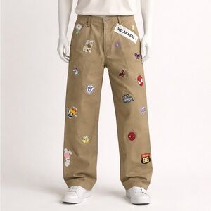 Wrangler Tan Patchwork Cargo Pants